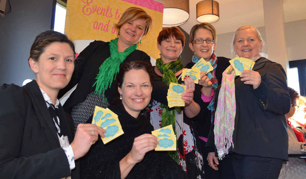 ACTS OF KINDNESS: Rachel Leslie, Sue Hamlet, Nicole Kane, Julia Keogh, Sophia McLucas and Diane Mitchell launched the Southern Downs Kindness Project at the Women of Warwick breakfast.